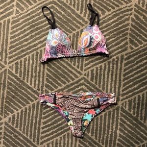 Maaji Paisley Strappy Bikini with Triangle Top